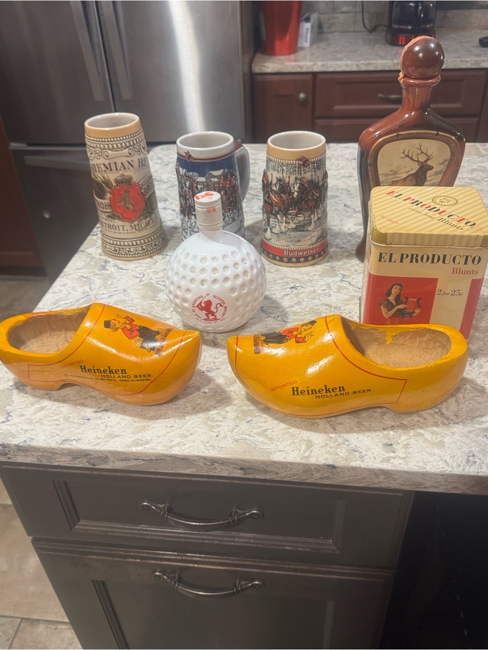 Yellow Ceramic Clog Pair - Branded Decorative Home Accents